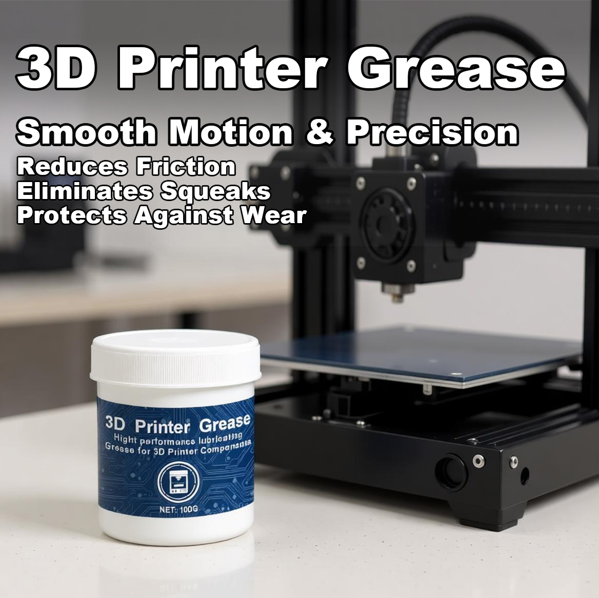 3D Printing Guide - 100g Lithium Grease 3D Printer Lubricant