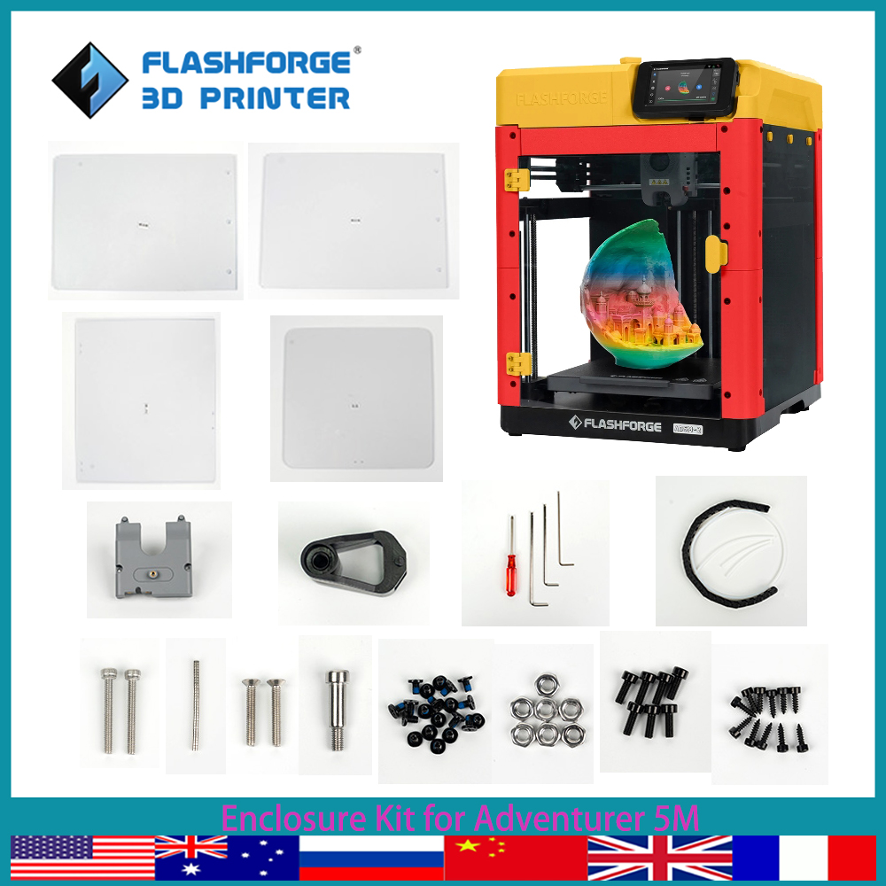 Enclosure 3D Printing - FLASHFORGE Enclosure Panel Kit for Adventurer