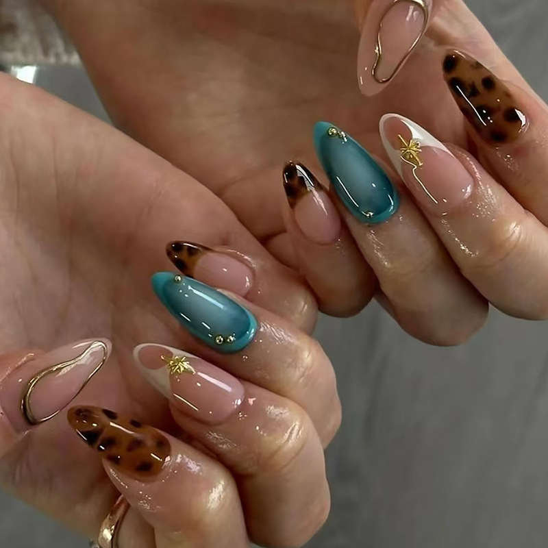 3D Printing Jobs - 24pcs Leopard print Press On Nails