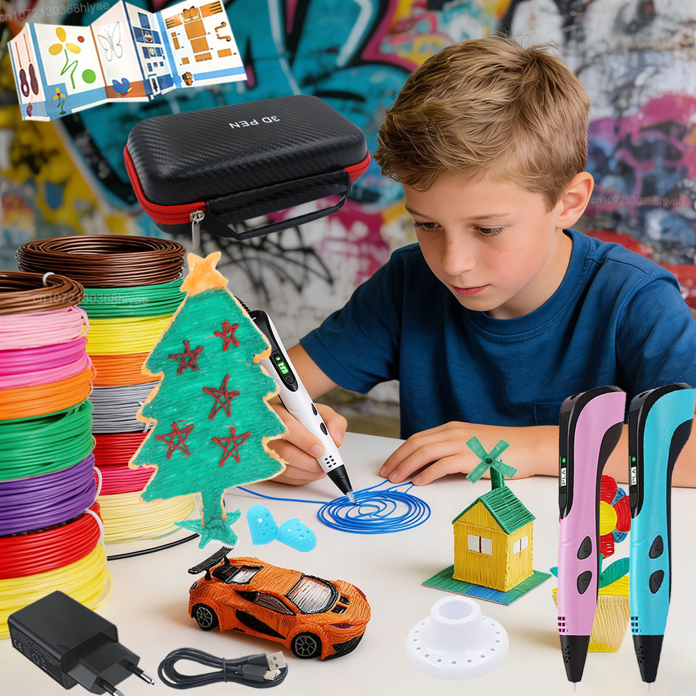 Enclosure 3D Printing - Children's 3D Printing Pen with LED