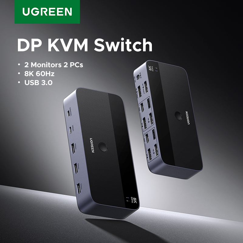 3D Printing Deck Box - UGREEN DP KVM Switch 2 Monitors