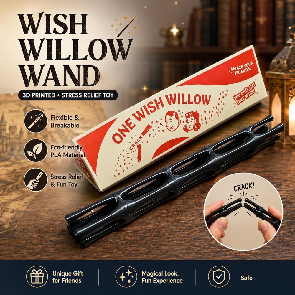 Enclosure 3D Printing - 3D Printed One Wish Willow Keychain