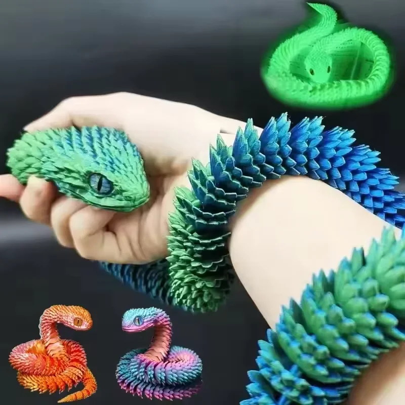 3D Printing Simulator - 3D Printed Snake Movable Joint Fidget