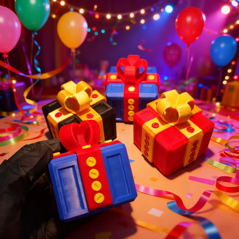 Enclosure 3D Printing - Annoyingly Amusing 3D-Printed Gift Box with