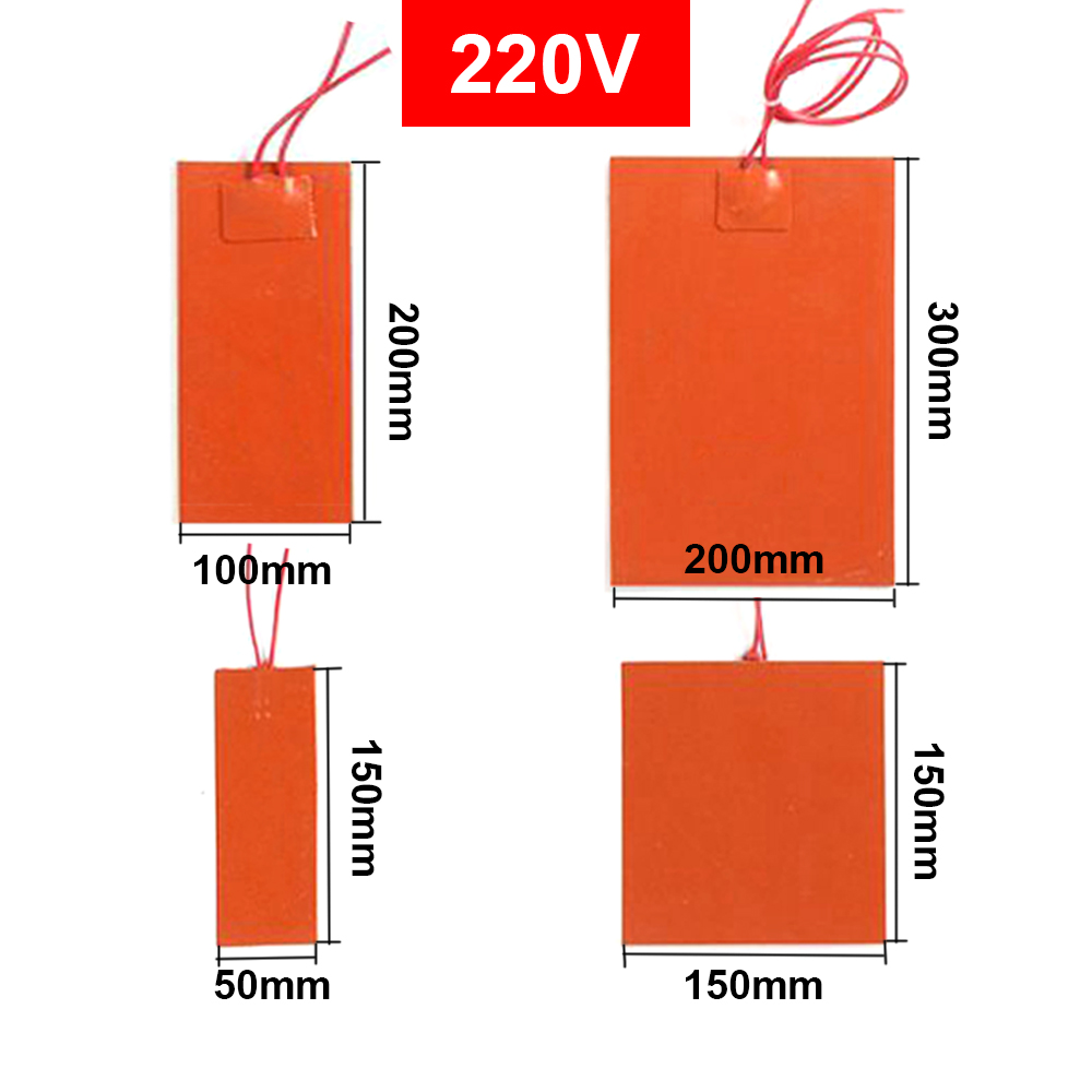 12V 220V Silicone Rubber Heati - 3D Printing Guide review and price