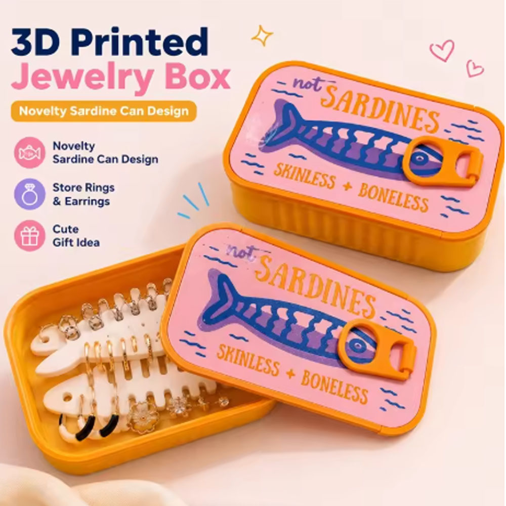 Sardine Tin Jewelry Box 3D Pri - Enclosure 3D Printing review and price