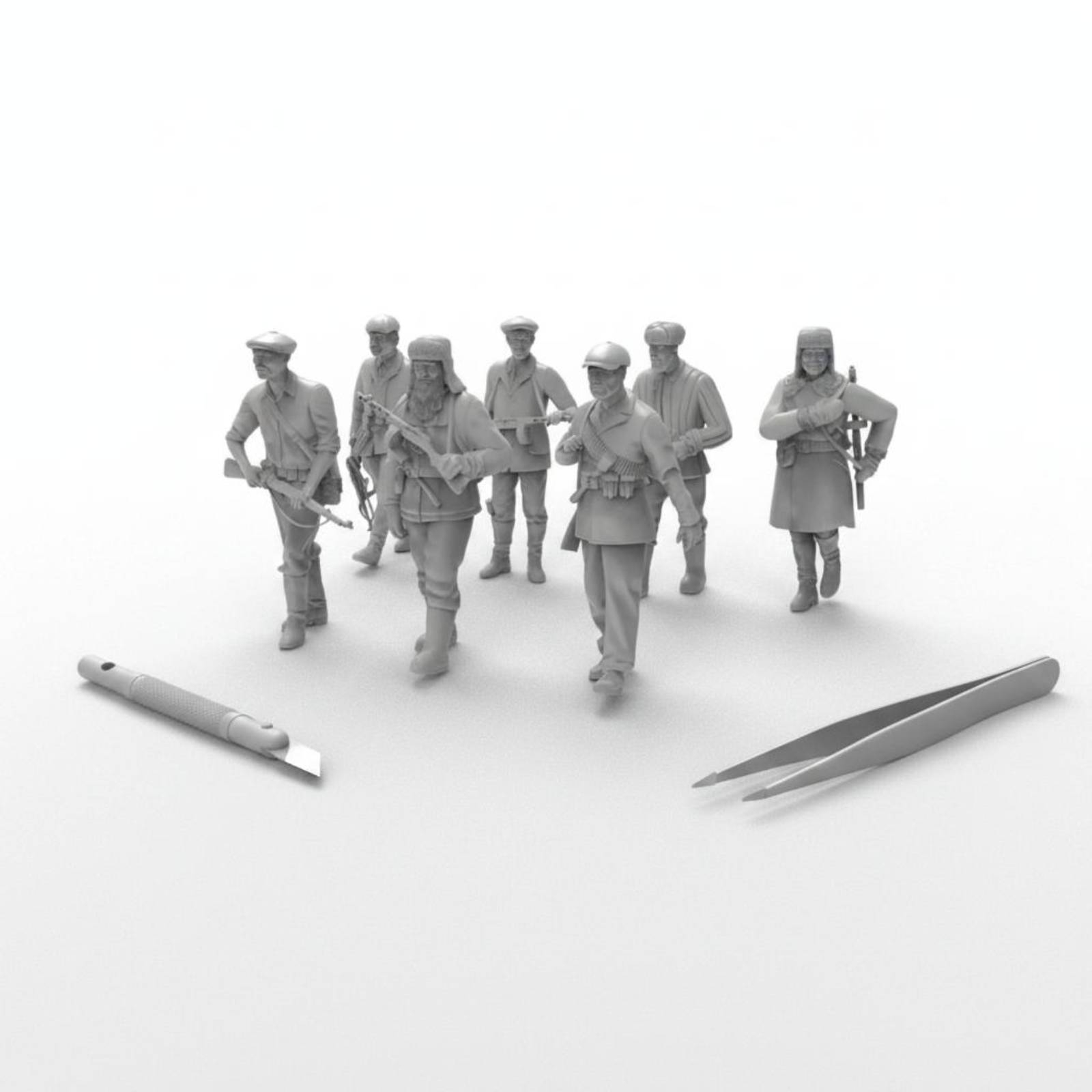 7 Pieces World War II Soldier  - 3D Printing Resin review and price