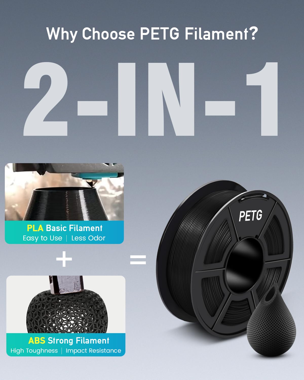 SUNLU 3KG 3D Filament PLA/PLA  - Abs Filament Spool review and price