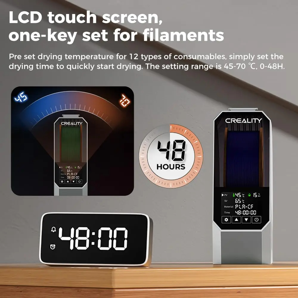 Creality Space Pi Filament Dry - 3D Printing Deck Box review and price