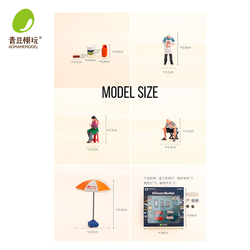1/64 Night market s Model Kit- - 3D Printing Resin review and price