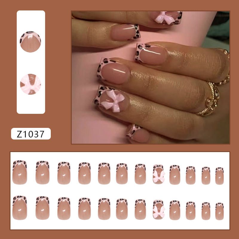 Pink Leopard Print French Tip  - 3D Printing Jobs review and price