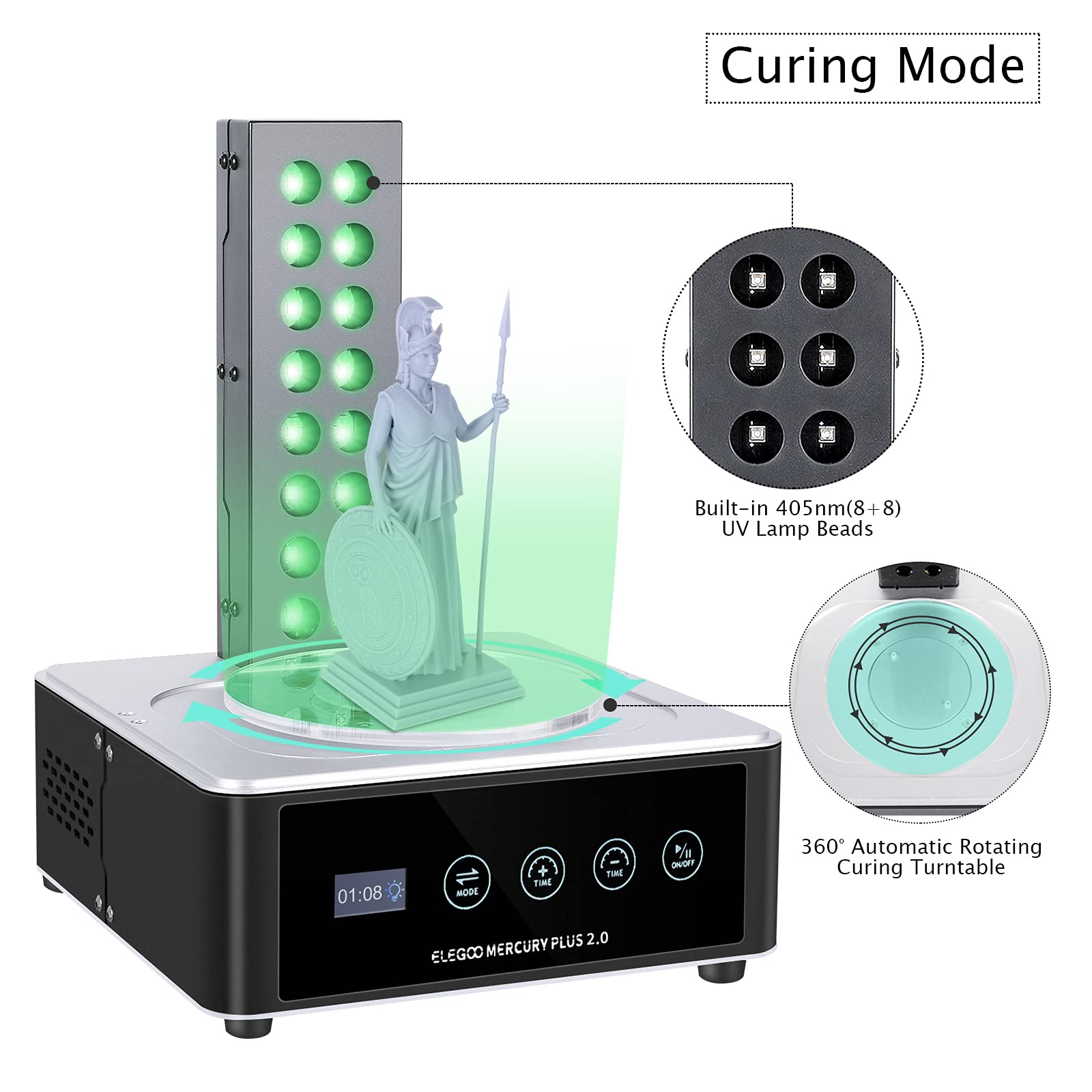 ELEGOO   Plus 2.0 Wash and Cur - 3D Printing Resin review and price