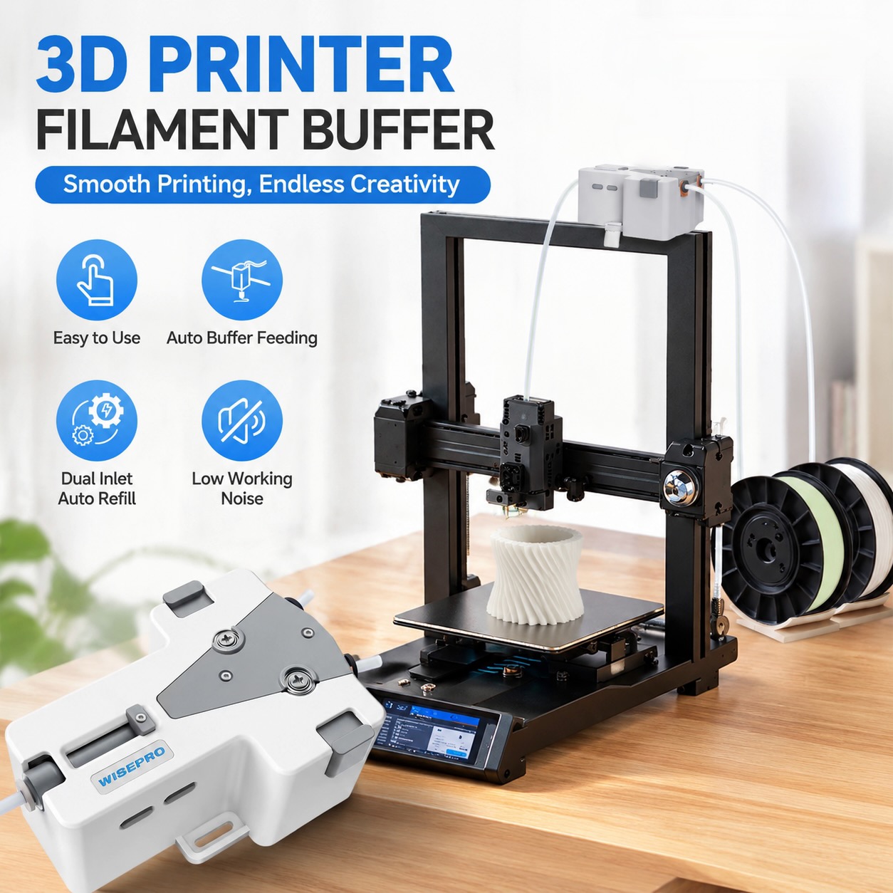 WISEPRO 3D Printer Filament Ta - Abs Filament Spool review and price