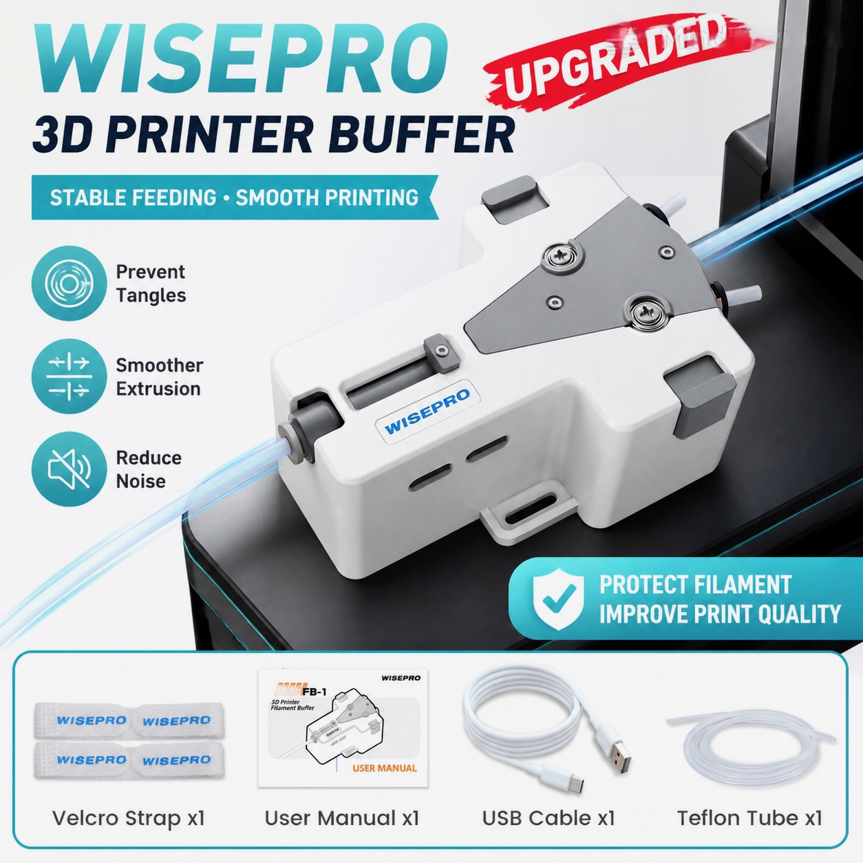WISEPRO 3D Printer Filament Ta - Abs Filament Spool review and price